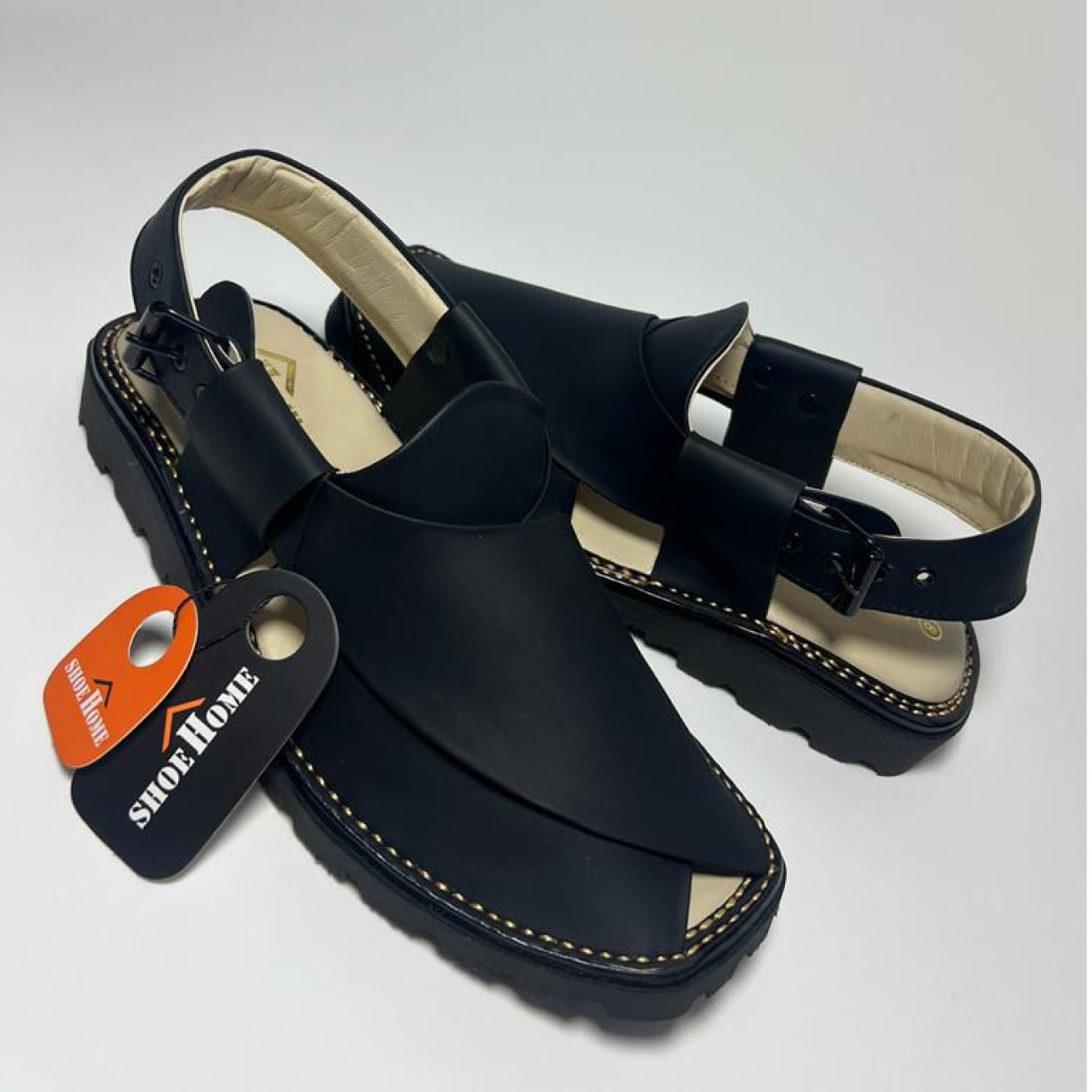 Buy Black Peshawari Chappal Online