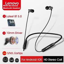 Lenovo HE05x Premium Sound Wireless Neckband Earphones