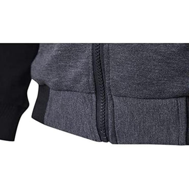 Men's Grey Fleece Jacket - Soft & Comfortable, Sizes M-XL"