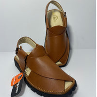 Brown Peshawari Sandala For Men