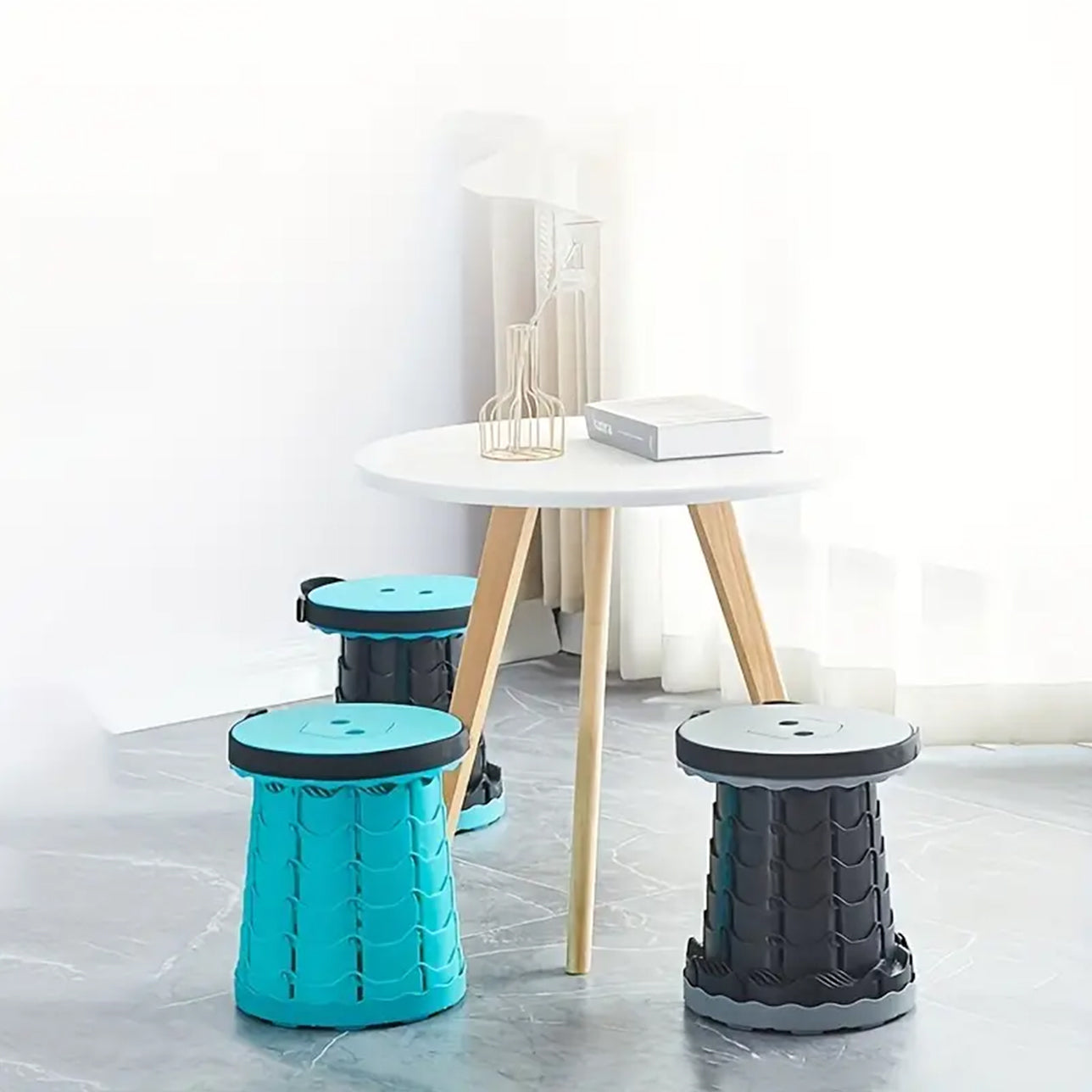 Portable & Adjustable Telescopic Stool