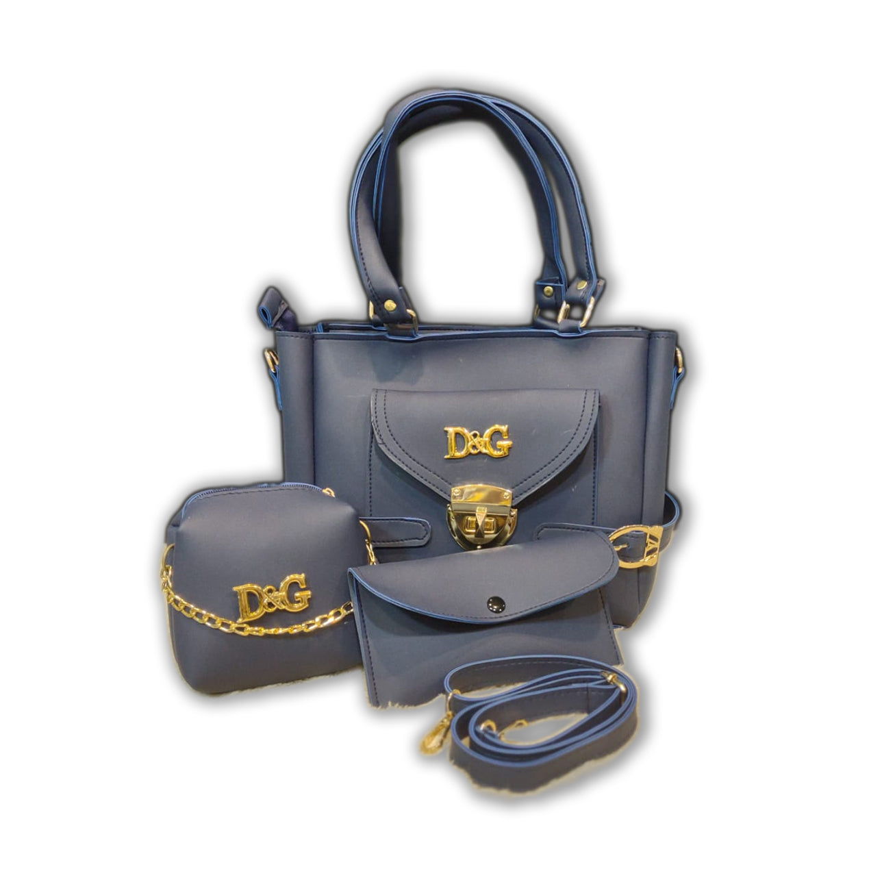 Convertible Leather Handbag Set