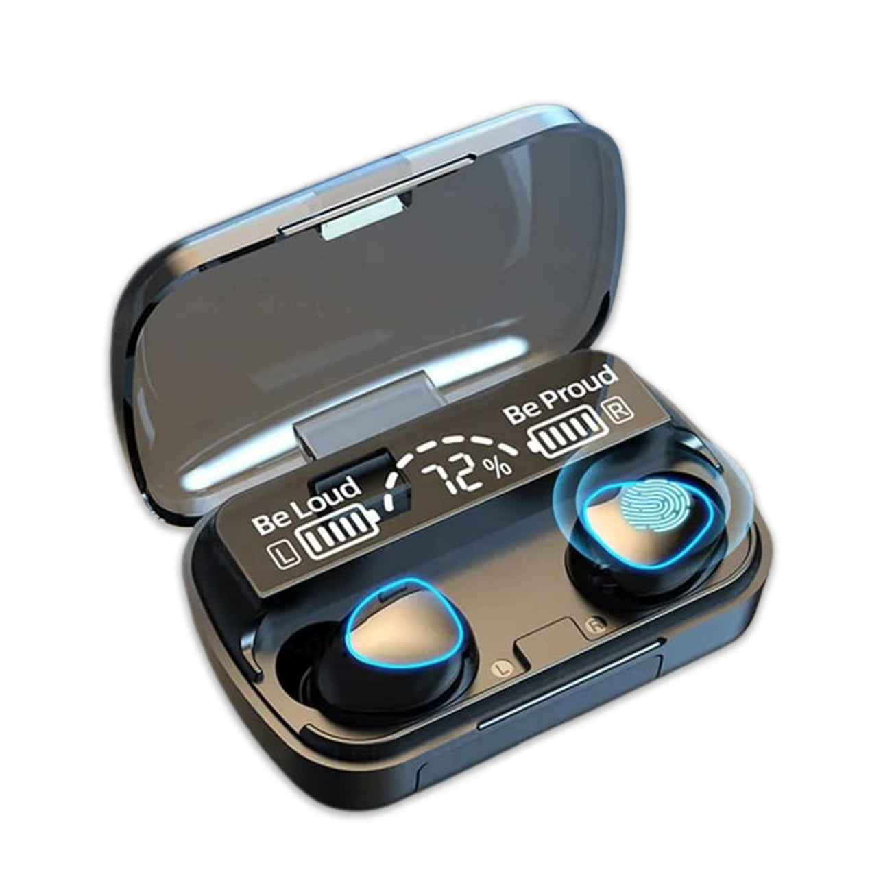 Wireless Bluetooth Earbuds Double Sided Rechargeable With Case Bass Sound In-ear Hands-free Ear Buds