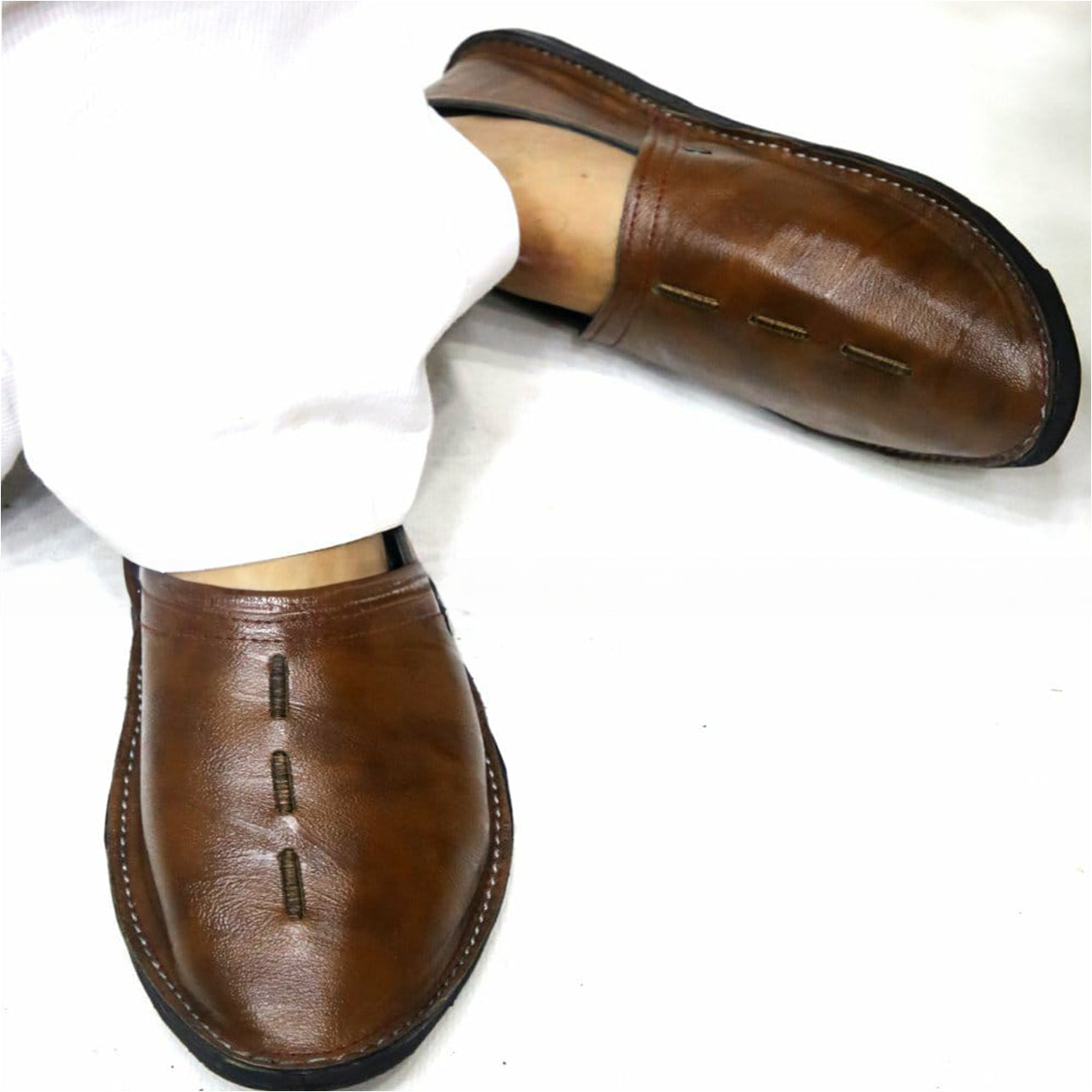 Dark Brown Peshawari Cut Shoes