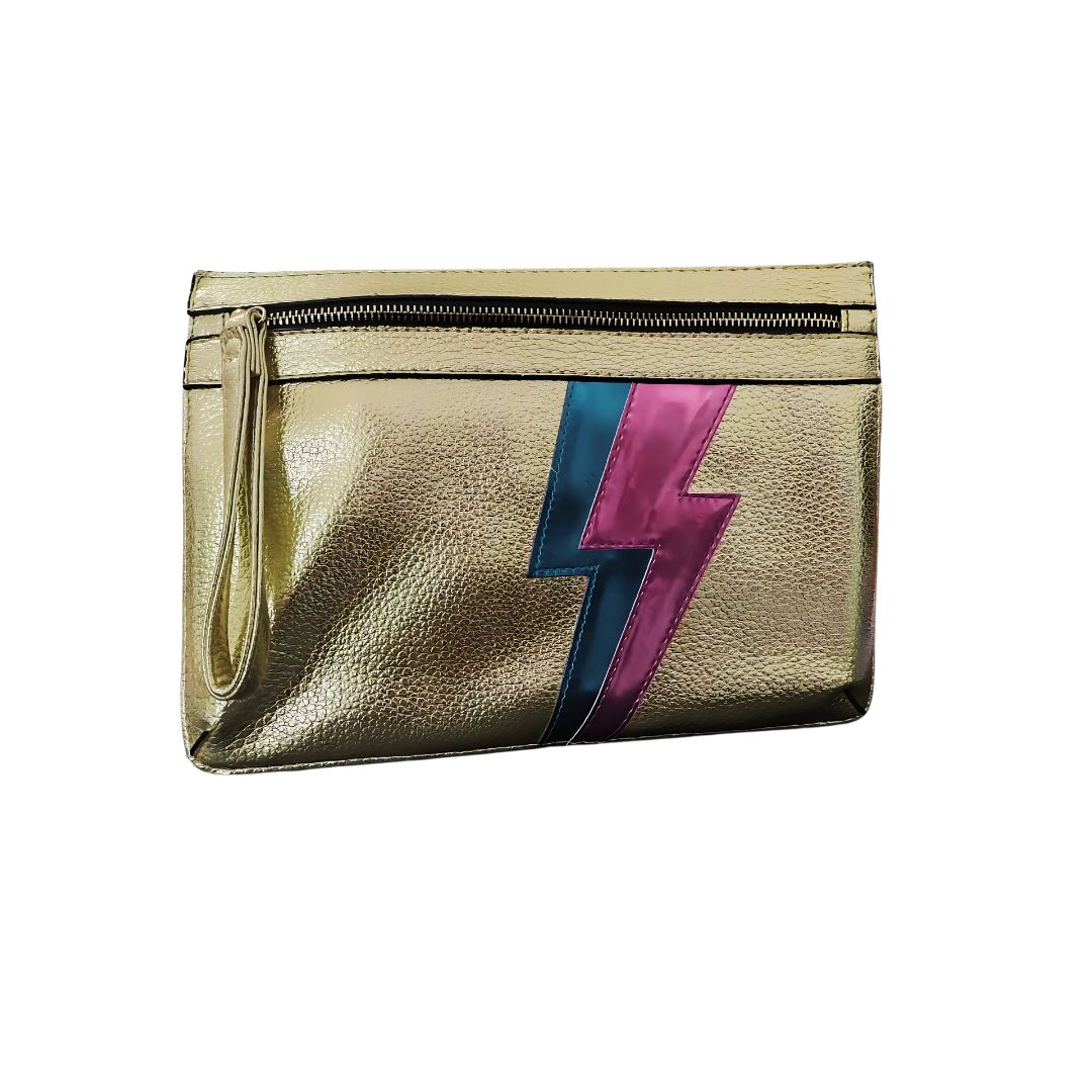 Thunder Golden Clutch Handbag