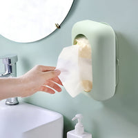 Space-Saving Silicone Tissue Box with Suction Cup