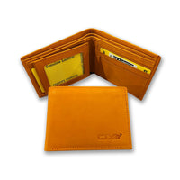 Classic Orange Leather Wallet