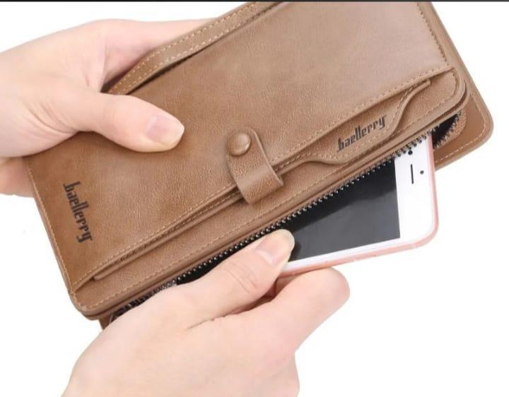 Genuine Leather Wallet for Men and Women – 10 ATM, 6 Card Slots, 2 Cash Pockets, 1 Privacy Zipper Pocket"