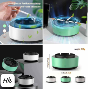 Self-Extinguishing Smokeless Ashtray with Air Purifier