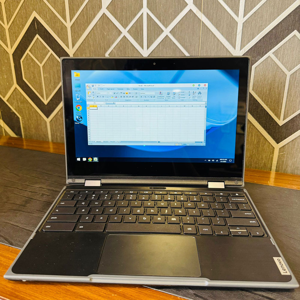 Lenovo | 500E 2nd Gen | 2 in 1 Chromebook | 32GB Storage | 4GB RAM | Touch Screen | 11.6″ Screen | Windows 10 | 360 Rotatable Screen | Chromebook - Image 11