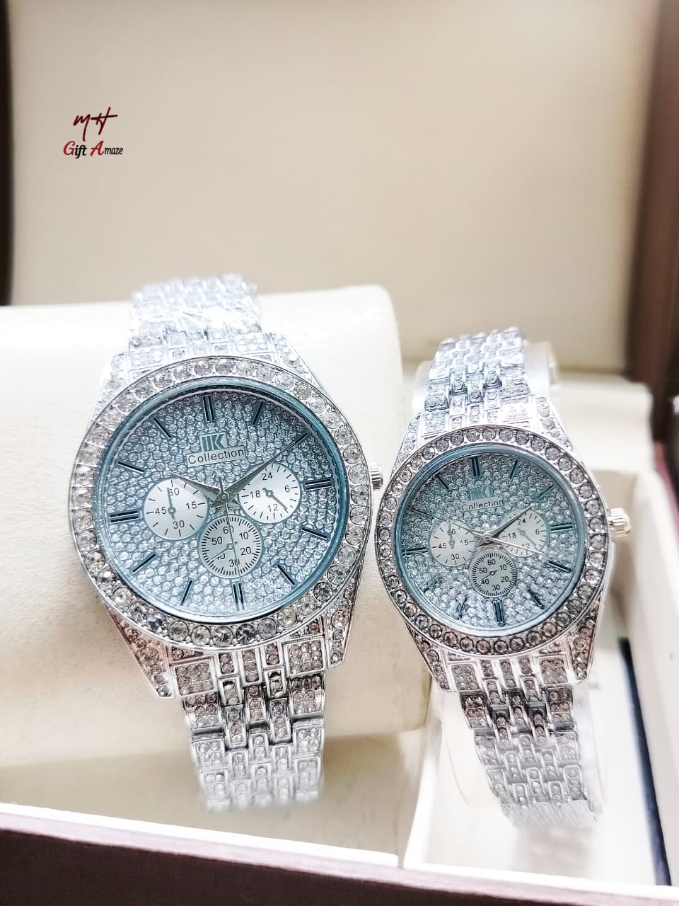 Couple Pair Stone Watch - Image 4