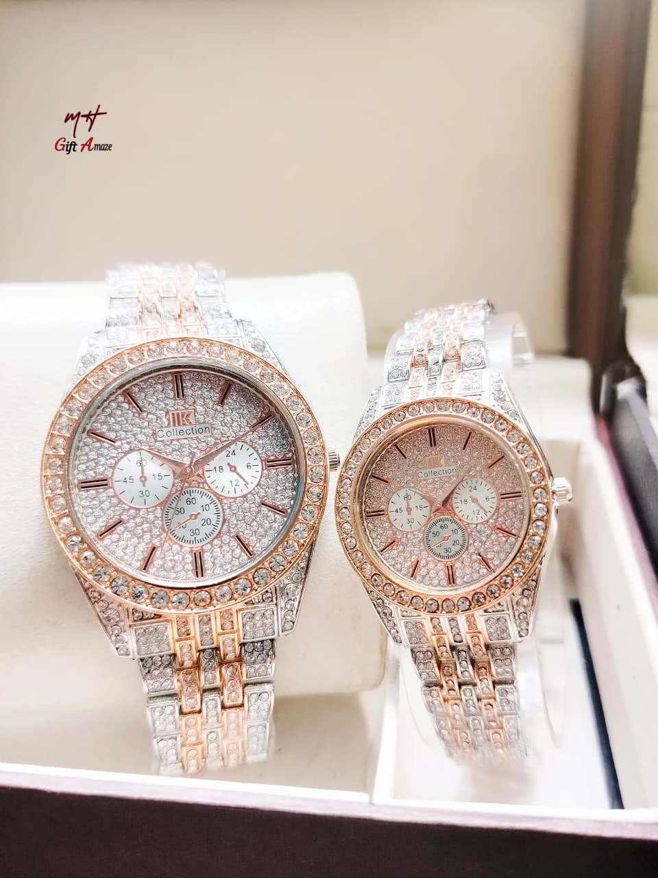 Couple Pair Stone Watch