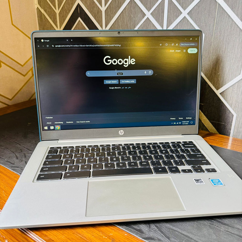 HP | Chromebook 14a-na0062tg | 128GB Storage | 4GB RAM | 14″ HD Display | Playstore Supported | Backlit Keyboard | Intel Pentium Silver N5030U 1.10GHz | ChromeBook - Image 3