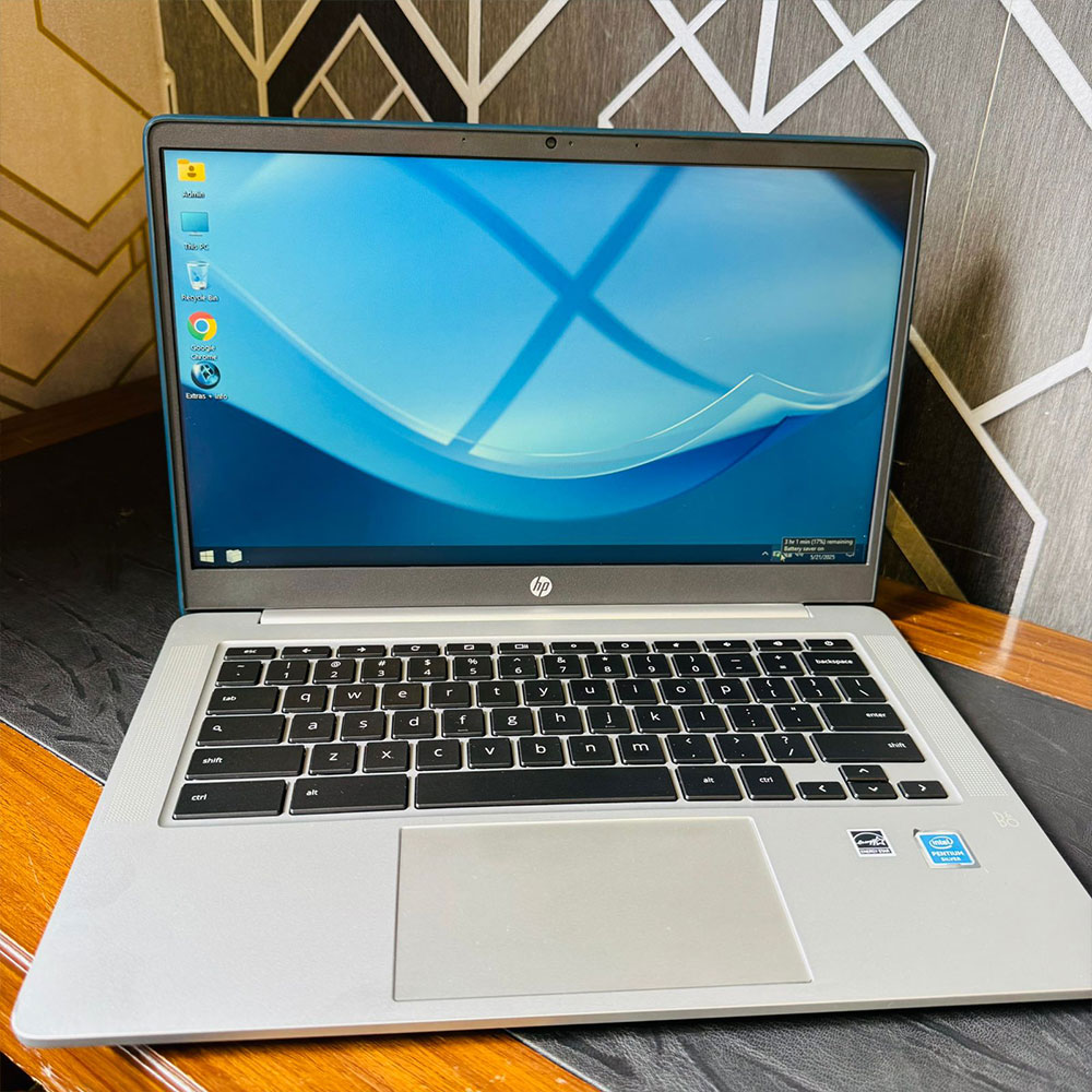 HP | Chromebook 14a-na0062tg | 128GB Storage | 4GB RAM | 14″ HD Display | Playstore Supported | Backlit Keyboard | Intel Pentium Silver N5030U 1.10GHz | ChromeBook - Image 7