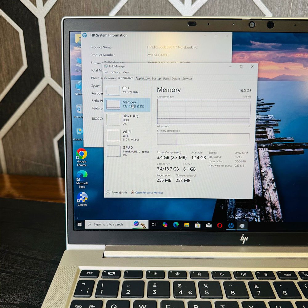HP EliteBook | 830 G7 Laptop | i5 10th Gen | 16GB RAM | 256GB SSD | 13.3″ FHD Display | Backlight Keyboard | Laptop - Image 8