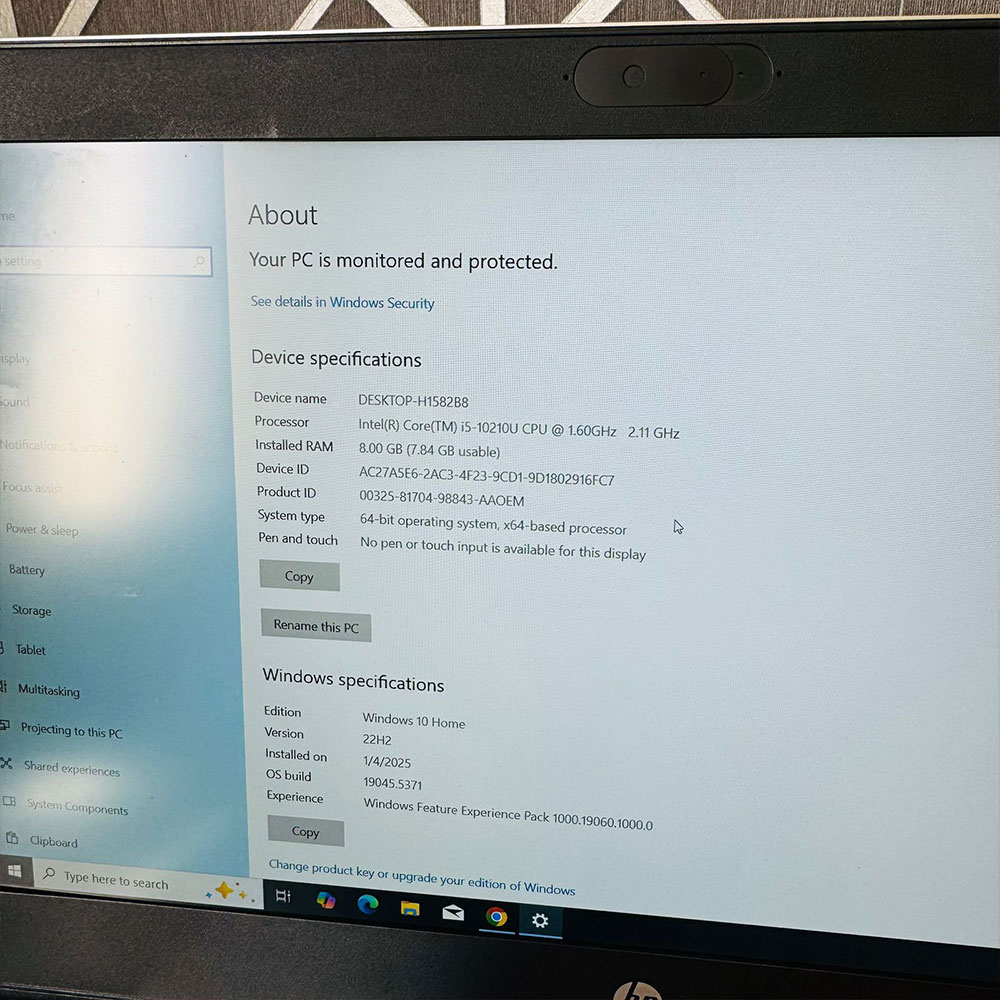 HP | ProBook 440 G7 Laptop | 256GB SSD | 8GB RAM | 10th Generation | Intel Core i5-10210U QuadCore Processor | 14″ FHD Display | 1.6GHz Processor | Laptop - Image 12