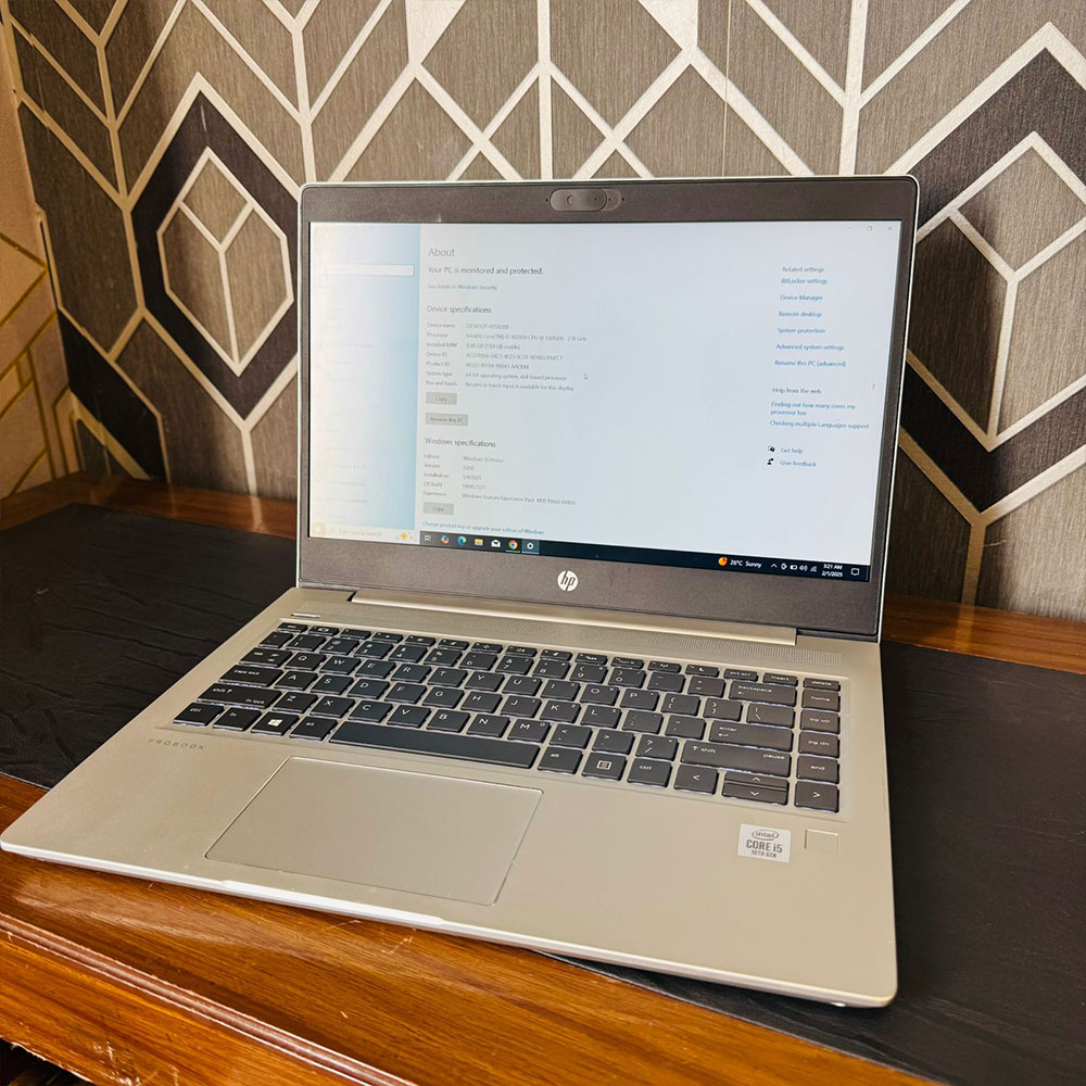 HP | ProBook 440 G7 Laptop | 256GB SSD | 8GB RAM | 10th Generation | Intel Core i5-10210U QuadCore Processor | 14″ FHD Display | 1.6GHz Processor | Laptop - Image 6