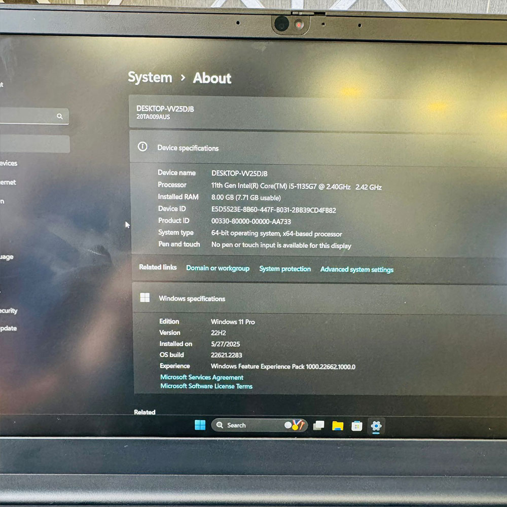 Lenovo ThinkPad | E14 Gen 2 Laptop | 8GB Ram | 256GB Storage | 14″ Full HD IPS Display | Intel Core i5-1135G7 2.40 GHz | Laptop - Image 6