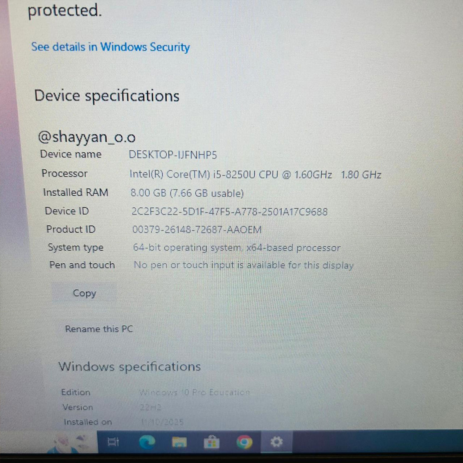 Lenovo ThinkPad | L480 Laptop | 8GB Ram | 256GB Storage | 14″ FHD Display | Integrated Intel® UHD Graphics | Intel 8th Gen Core i5-8350U 1.60 GHz | Laptop - Image 5
