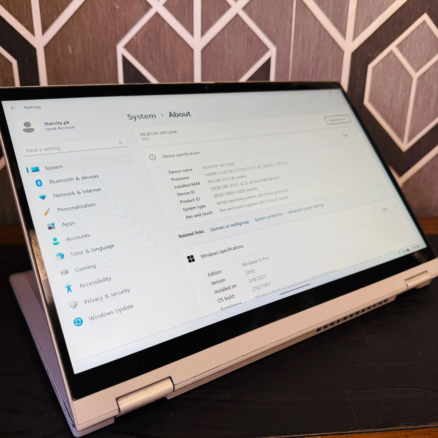 Lenovo | IdeaPad Flex 5 Laptop | Core i5-1035G1 | 16GB RAM | 512GB SSD | x360 Convertible | Touchscreen | 1.0GHz Processor | 14″ FHD Display | Laptop - Image 3