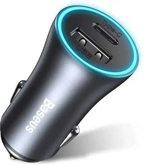 Baseus Car Charger – Fast Charging Dual USB/Type-C Adapter - Image 5