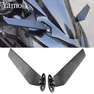 Stealth Winglet Style Motorcycle Side Mirrors – Aerodynamic Adjustable Rearview Set - Image 3