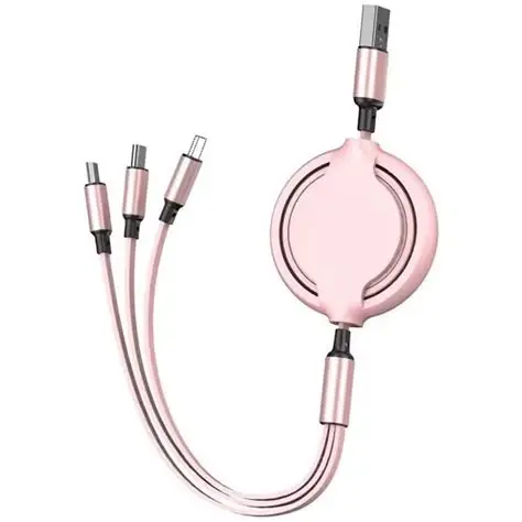 Baseus Bright Mirror Series 3-in-1 Retractable Fast Charging Cable (3.5A) - Image 3