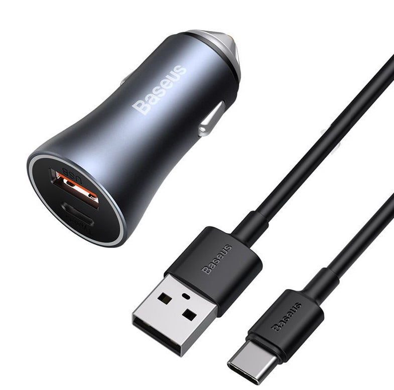 Baseus Car Charger – Fast Charging Dual USB/Type-C Adapter - Image 6
