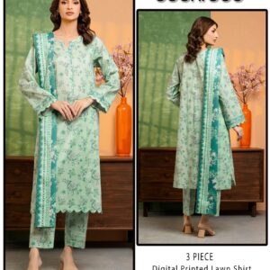 Eden Robe Digital Printed Lawn Shirt & Trouser with Digital Printed Lawn Dupatta
