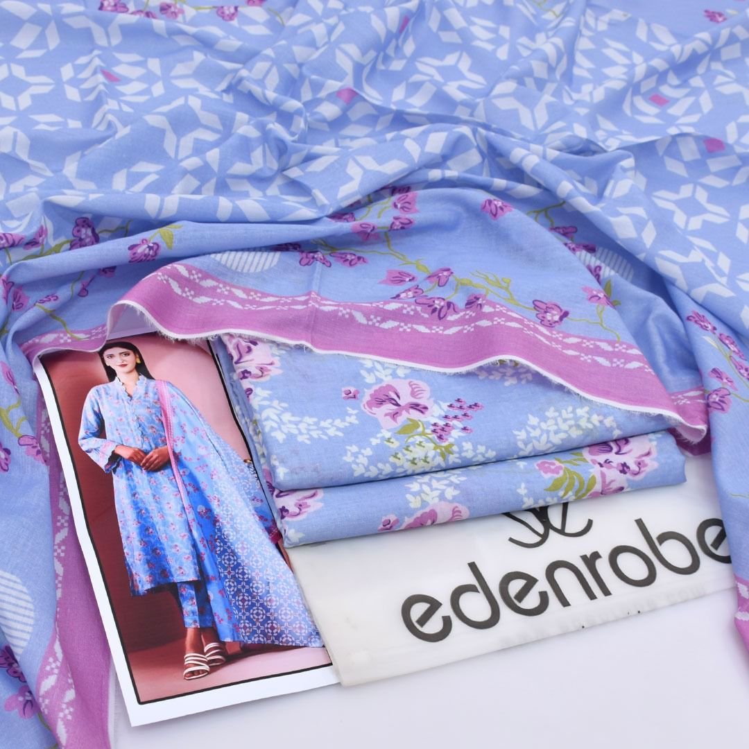 Eden Robe Digital Printed Lawn Shirt & Trouser with Digital Printed Lawn Dupatta - Image 2
