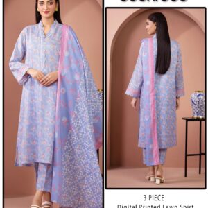 Eden Robe Digital Printed Lawn Shirt & Trouser with Digital Printed Lawn Dupatta