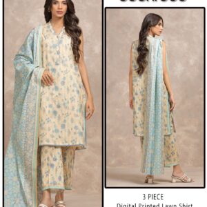 Eden Robe Digital Printed Lawn Shirt & Trouser with Digital Printed Lawn Dupatta