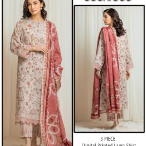 Eden Robe Digital Printed Lawn Shirt & Trouser with Digital Printed Lawn Dupatta