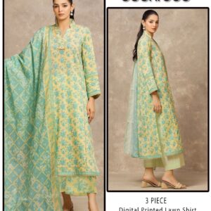 Eden Robe Digital Printed Lawn Shirt & Trouser with Digital Printed Lawn Dupatta
