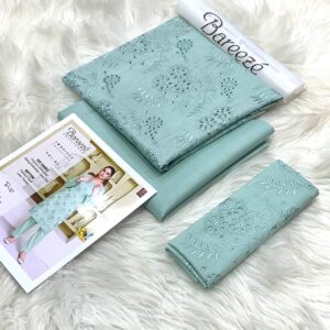 BREEZE Unstitched 2 Piece Collection – Embroidered Boring Lawn