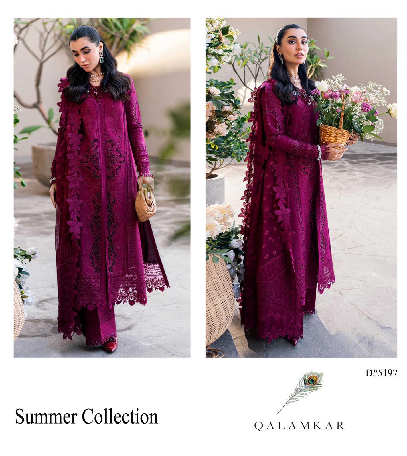 QALAMKAR Summer Collection 2026 – 3 Piece Unstitched Lawn Suit