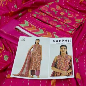 SAPPHIRE Lawn 2026 Digital Printed Collection – 3 Piece Unstitched Suit