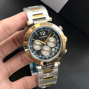 Cartier Men's Watch – Premium Stainless Steel Chronograph Watch