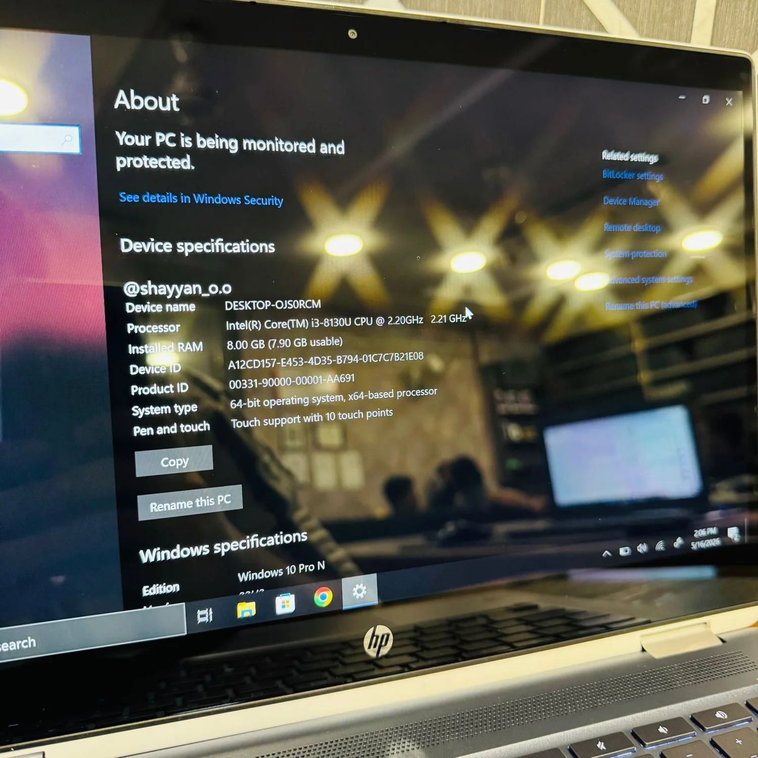 HP | Chromebook x360 14-da0011dx | Chromebook | 64GB Storage | 8GB RAM | Intel Core i3-8130U | 360 Rotatable | Touchscreen | Windows 10 | 14″ Display | ChromeBook - Image 3