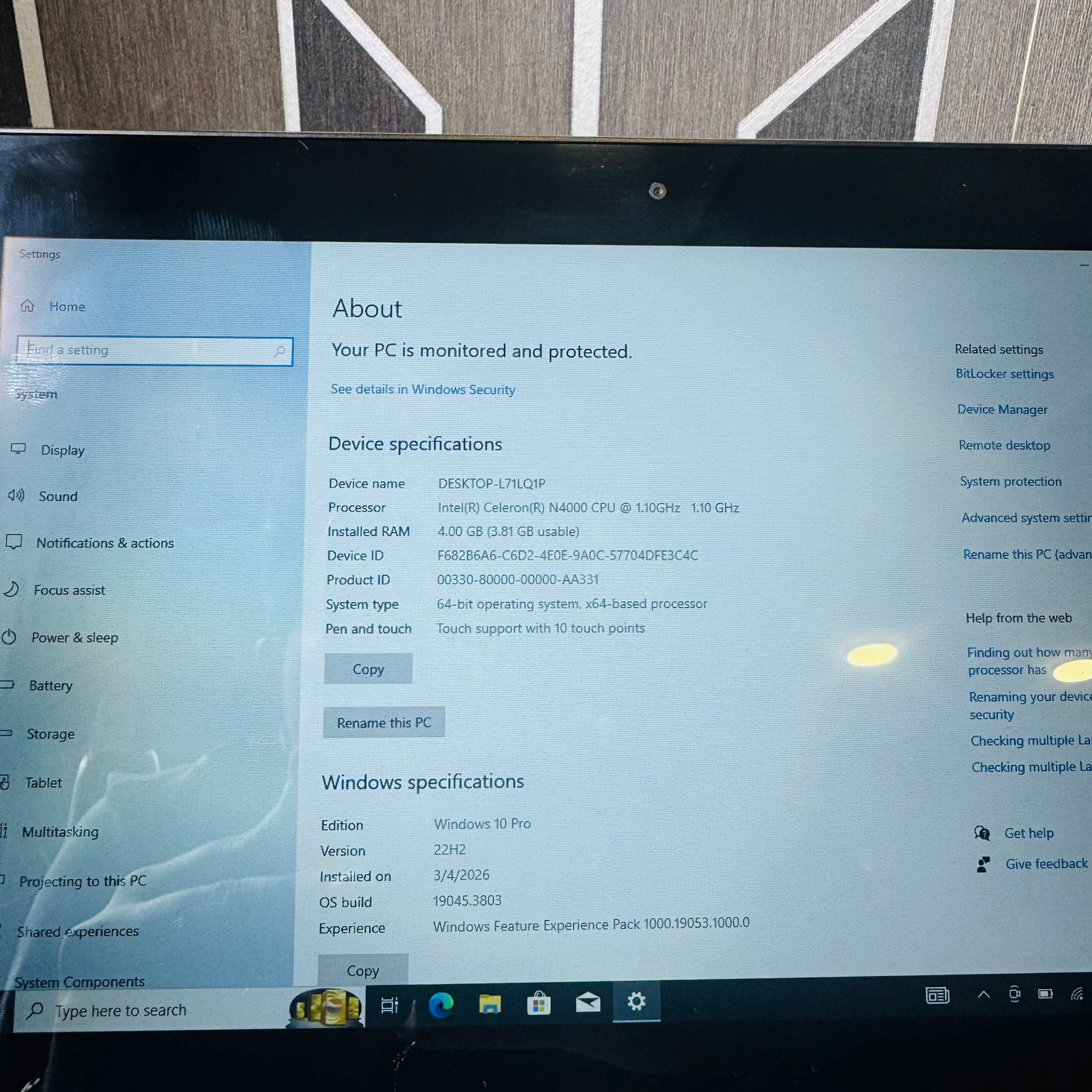 Lenovo | IdeaPad D330 | 64GB eMMC | 4GB RAM | 10.1″ HD IPS Touch Display | Intel Celeron N4000 / N4020 | Windows 10 | Detachable Keyboard | Laptop - Image 7