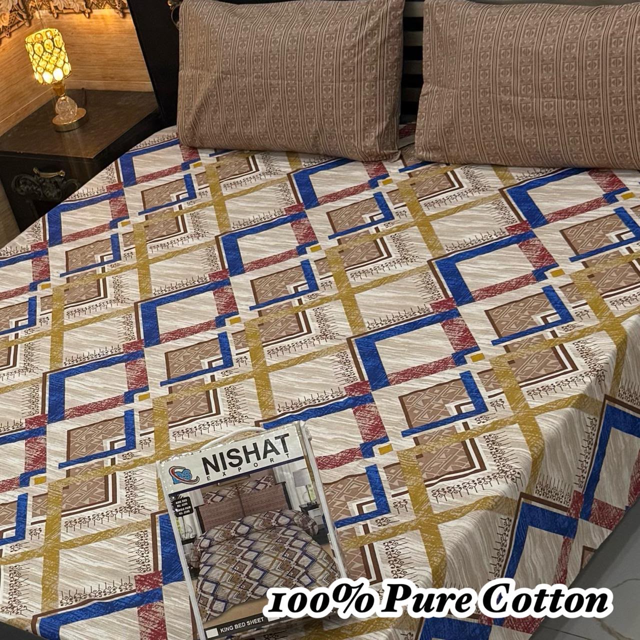 Printed Branded Pure Cotton Bedsheet Collection – King Size - Image 5