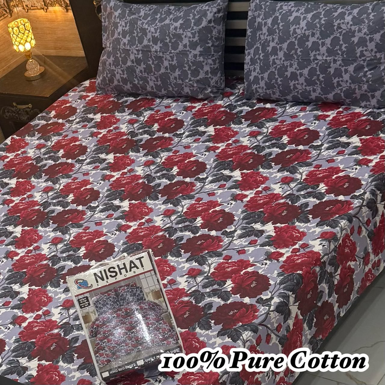 Printed Branded Pure Cotton Bedsheet Collection – King Size - Image 6