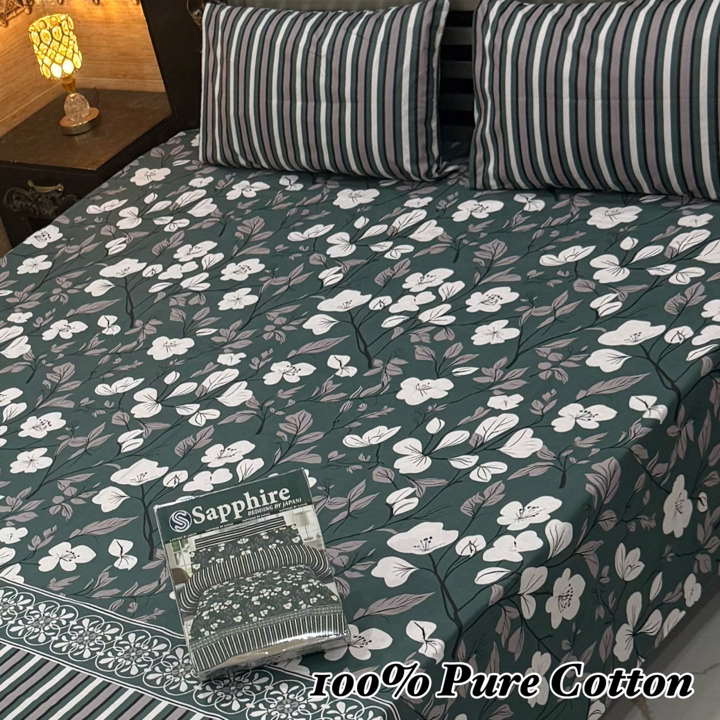 Printed Branded Pure Cotton Bedsheet Collection – King Size - Image 10