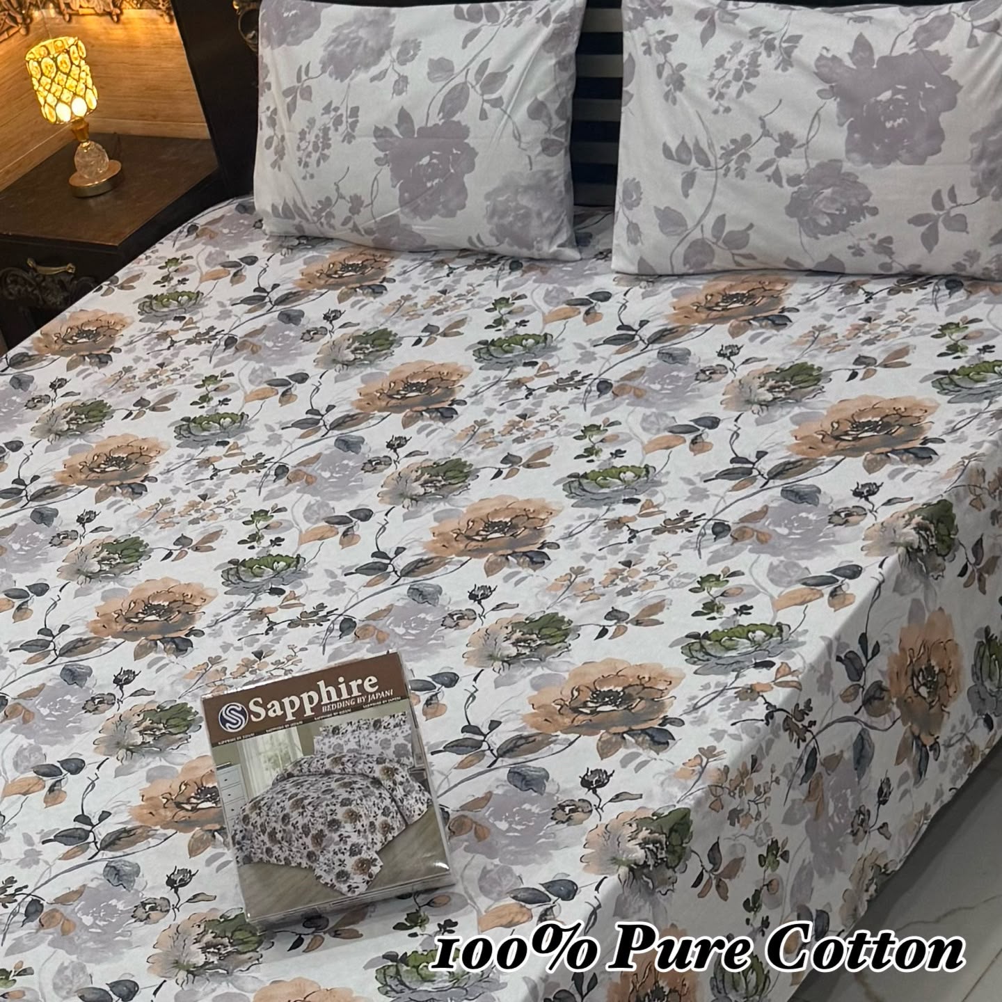 Printed Branded Pure Cotton Bedsheet Collection – King Size - Image 11