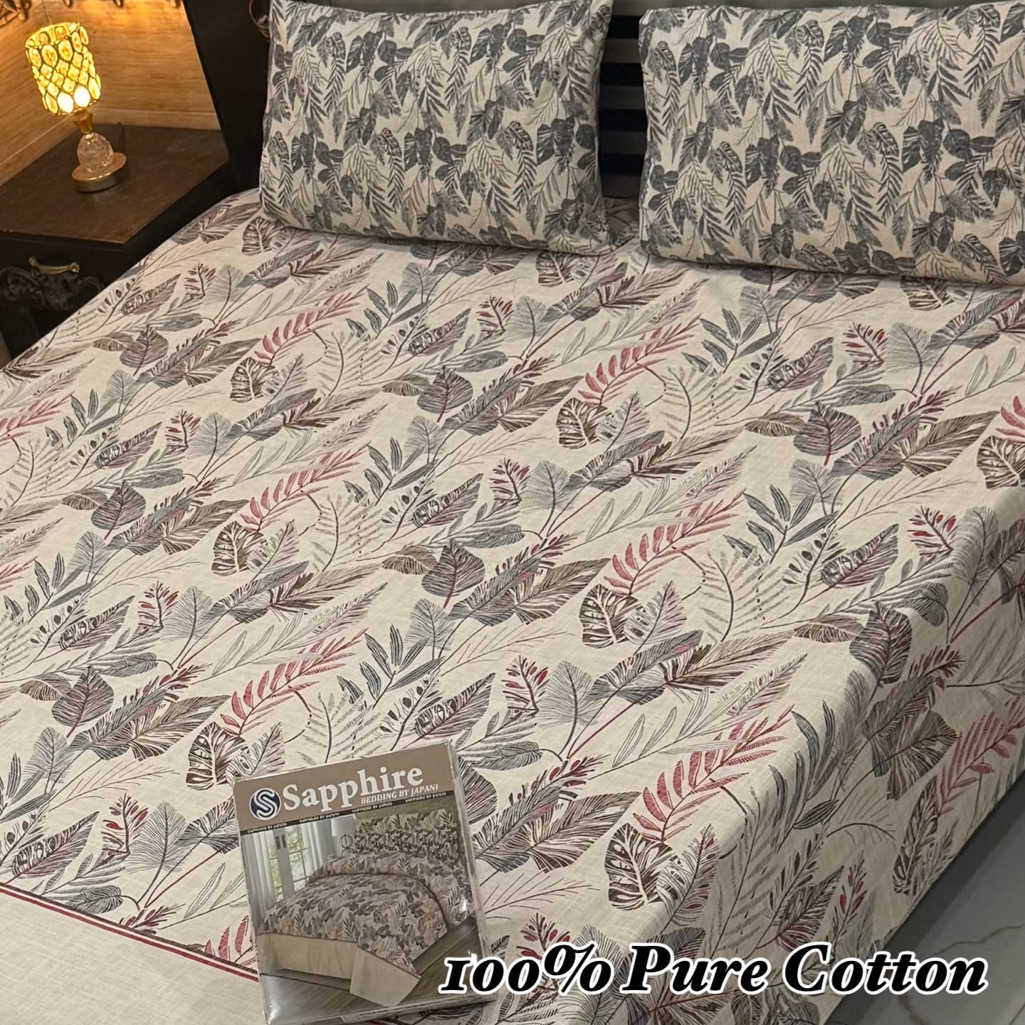Printed Branded Pure Cotton Bedsheet Collection – King Size - Image 13