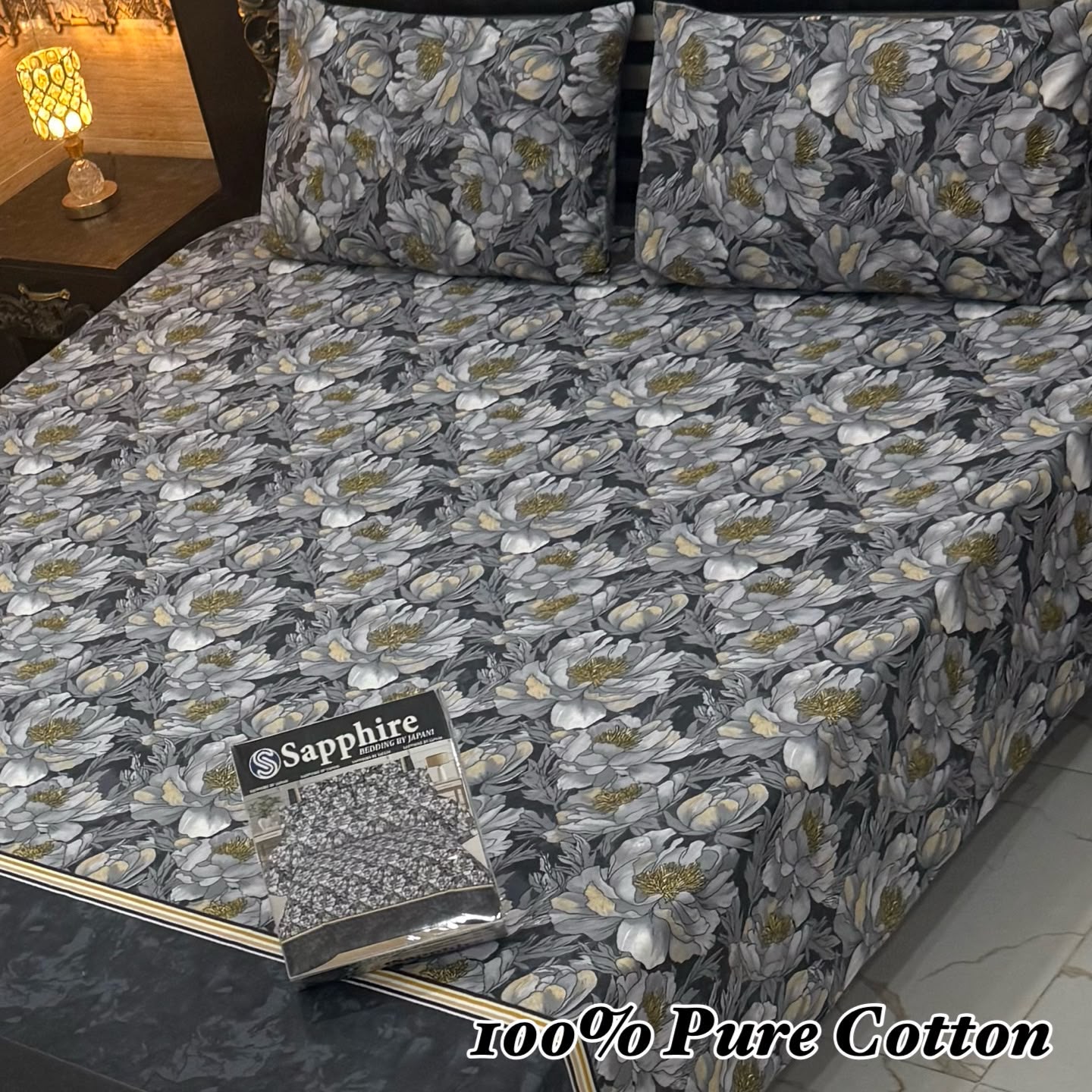 Printed Branded Pure Cotton Bedsheet Collection – King Size - Image 14