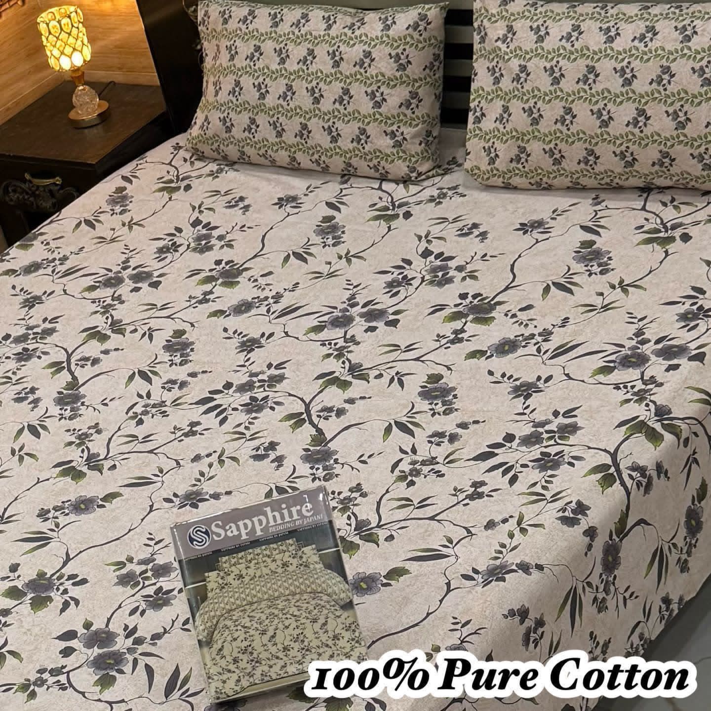 Printed Branded Pure Cotton Bedsheet Collection – King Size - Image 21