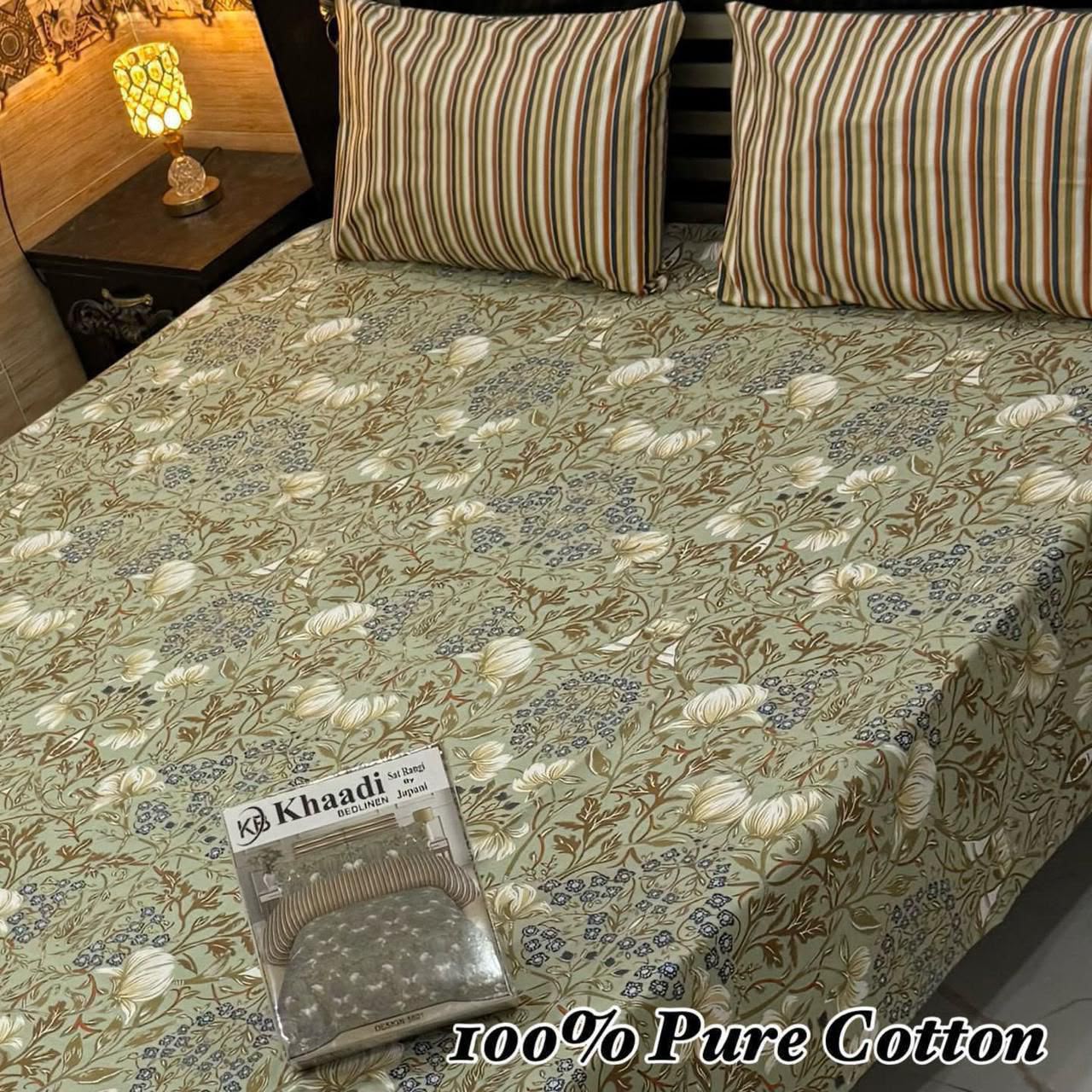 Printed Branded Pure Cotton Bedsheet Collection – King Size - Image 22