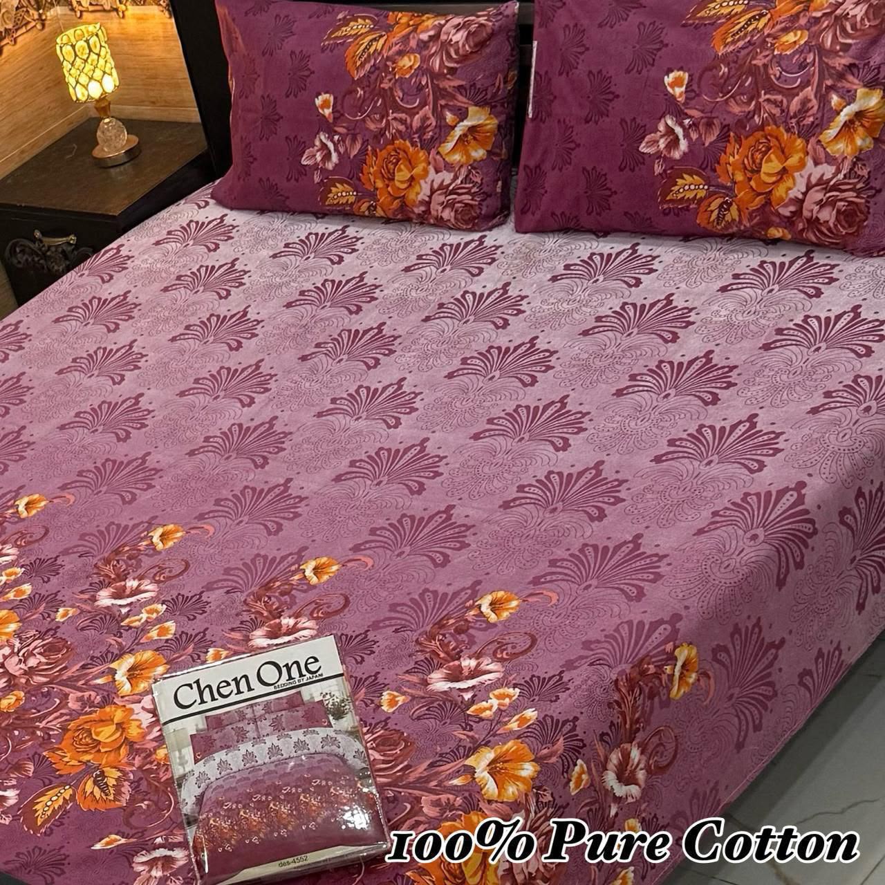 Printed Branded Pure Cotton Bedsheet Collection – King Size - Image 25