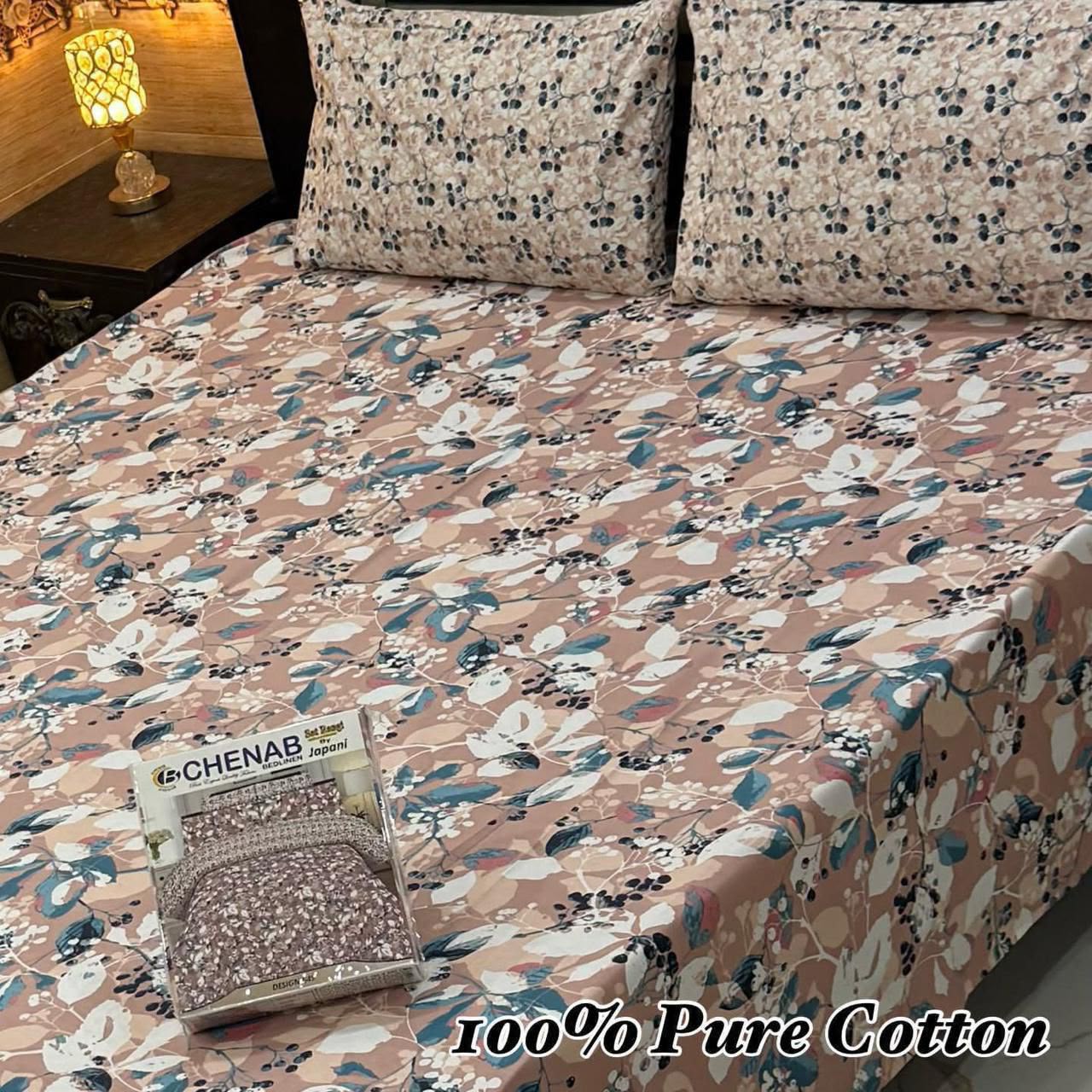 Printed Branded Pure Cotton Bedsheet Collection – King Size - Image 30